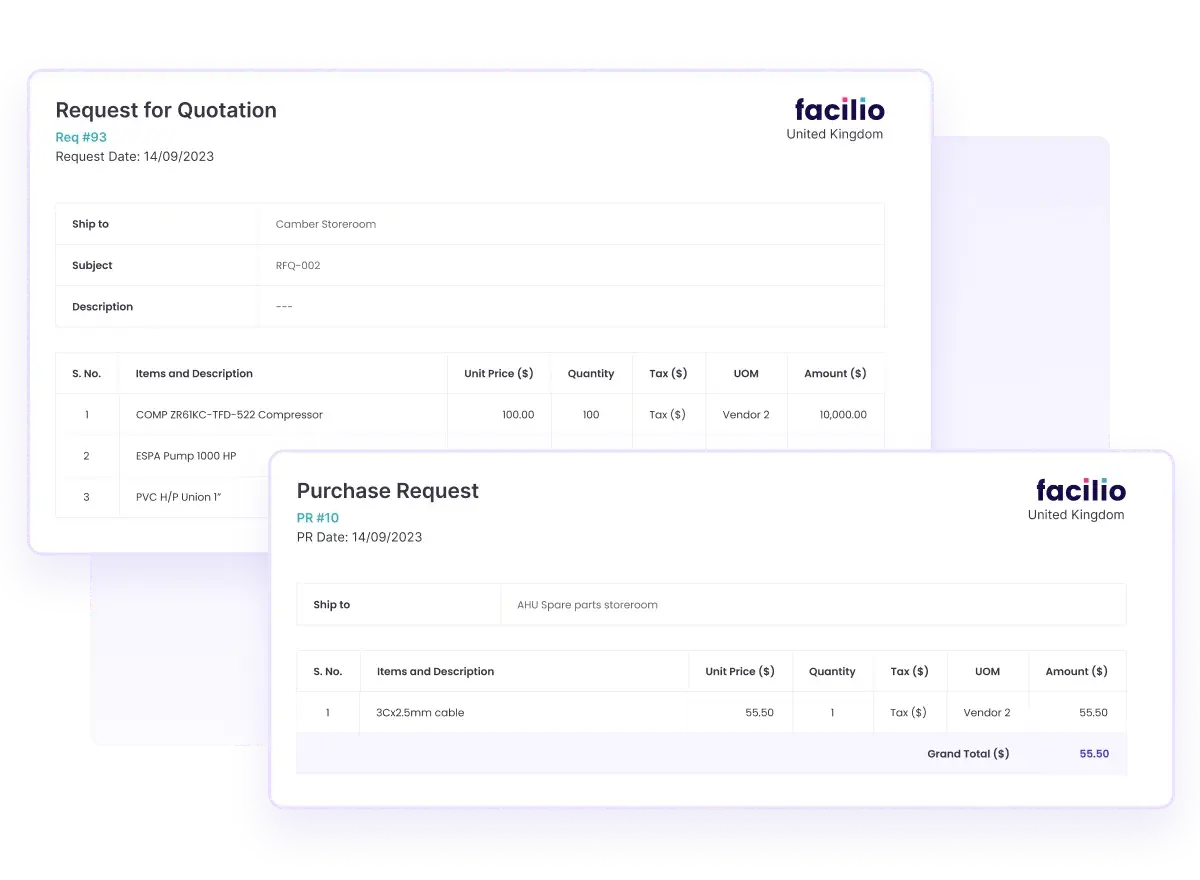 CMMS inventory management system triggers work orders